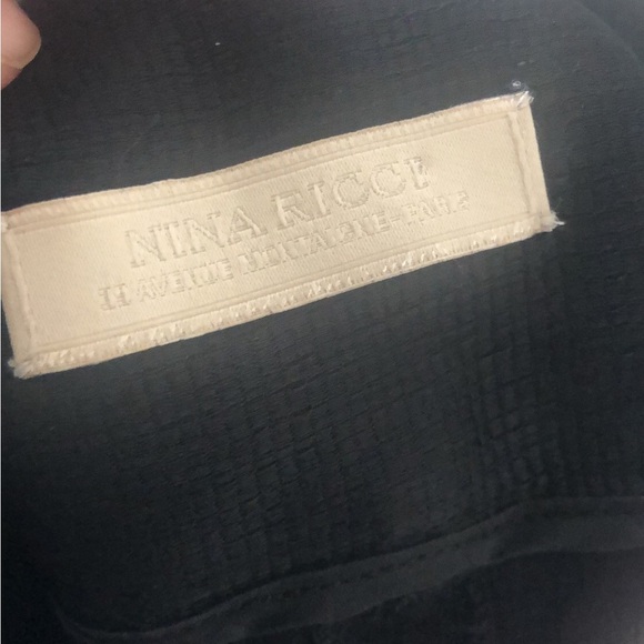 Nina Ricci Paris Silk Straight Leg Trouser Pants Buttons EU 42 - Picture 5 of 6